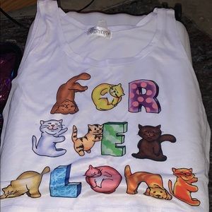 Forever alone cat crop top
